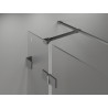 Mexen Lunar T sprchový kút výklopný ľavý 130 x 120 cm, transparentný, gun metal - 834T-130-120-95-00-L