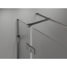 Mexen Lunar T sprchový kút výklopný ľavý 130 x 120 cm, transparentný, gun metal - 834T-130-120-95-00-L