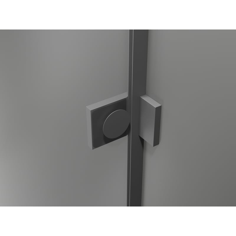 Mexen Lunar T sprchový kút výklopný ľavý 130 x 120 cm, transparentný, gun metal - 834T-130-120-95-00-L