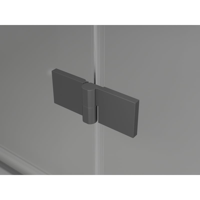 Mexen Lunar T sprchový kút výklopný ľavý 130 x 120 cm, transparentný, gun metal - 834T-130-120-95-00-L