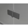 Mexen Lunar T sprchový kút výklopný ľavý 130 x 120 cm, transparentný, gun metal - 834T-130-120-95-00-L