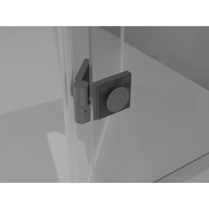 Mexen Lunar T sprchový kút výklopný ľavý 130 x 120 cm, transparentný, gun metal - 834T-130-120-95-00-L