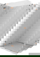 Mexen Lunar ľavá otváracia sprchová kabína 80 x 70 cm, transparentná, ružové zlato - 834-080-070-60-00-L