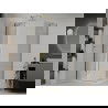 Mexen Roma sprchová kabína, kyvné dvere 120 x 80 cm, transparentnéné, zlatá + závesný bidet Flat - 854-120-080-50-00-4010