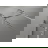 Mexen Lunar T sprchový kút s výkyvnými dverami ľavý 125 x 80 cm, transparentný, brúsený nikel - 834T-125-080-97-00-L