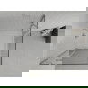 Mexen Roma Duo sprchová kabína, kyvné dvere 80 x 80 cm, transparentnéné, chrómová + závesný bidet Flat - 854-080-080-01-02-4010