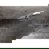 Mexen Lunar T sprchová kabína s otváracími dvermi ľavá 110 x 110 cm, priehľadná, kartáčovaný nikel - 834T-110-110-97-00-L