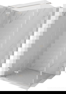 Mexen Lunar T sprchová kabína s ľavými otváracími dverami 115 x 110 cm, priehľadná, brúsený nikel - 834T-115-110-97-00-L