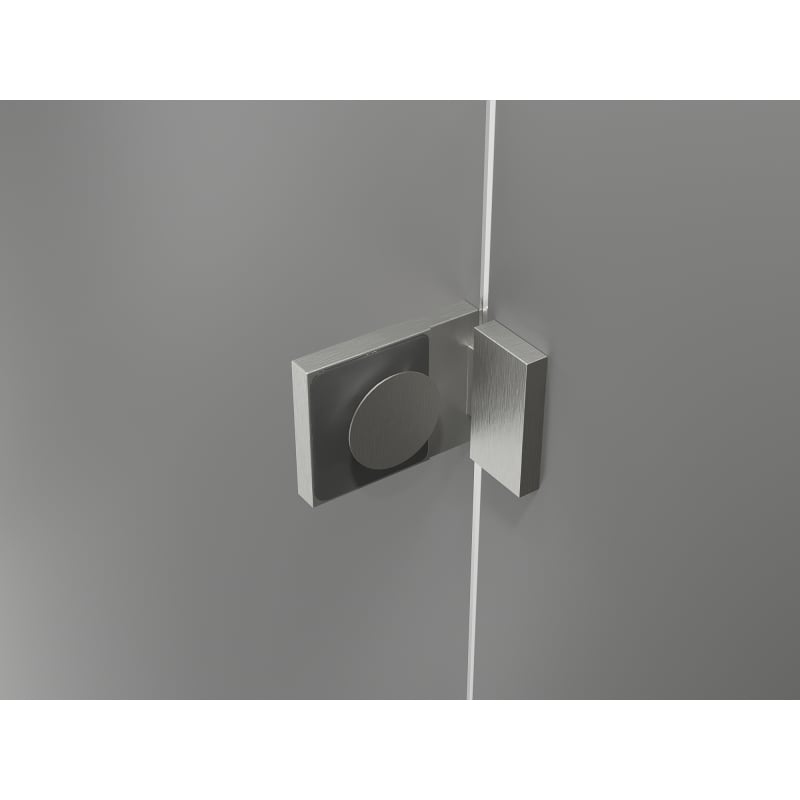 Mexen Lunar T sprchovací kút s otváracími dverami vľavo 130 x 120 cm, priehľadný, brúsený nikel - 834T-130-120-97-00-L