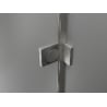 Mexen Lunar T sprchovací kút s otváracími dverami vľavo 130 x 120 cm, priehľadný, brúsený nikel - 834T-130-120-97-00-L