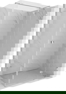 Mexen Lunar T sprchový kút s pravými vyklápacími dverami 115 x 110 cm, transparentný, chróm - 834T-115-110-01-00-P