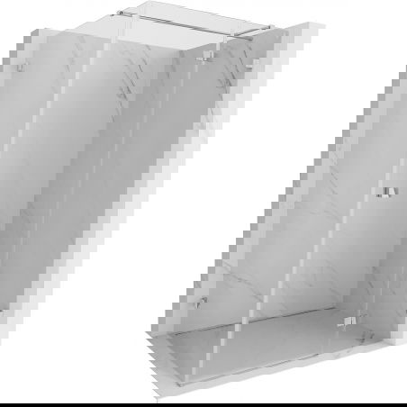 Mexen Lunar T sprchovací kút s otváracími dverami pravý 140 x 120 cm, priehľadný, chróm - 834T-140-120-01-00-P