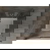 Mexen Omega sprchový kút posuvný 100 x 100 cm, grafit, chróm + vanička Flat, biela - 825-100-100-01-40-4010