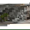 Mexen Omega sprchový kút posuvný 100 x 100 cm, grafit, chróm + vanička Flat, biela - 825-100-100-01-40-4010