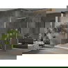 Mexen Omega sprchový kút posuvný 100 x 100 cm, transparentný, chróm + vanička Flat - 825-100-100-01-00-4010