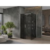 Mexen Omega sprchovací kút posuvný 100 x 100 cm, grafit, chróm - 825-100-100-01-40