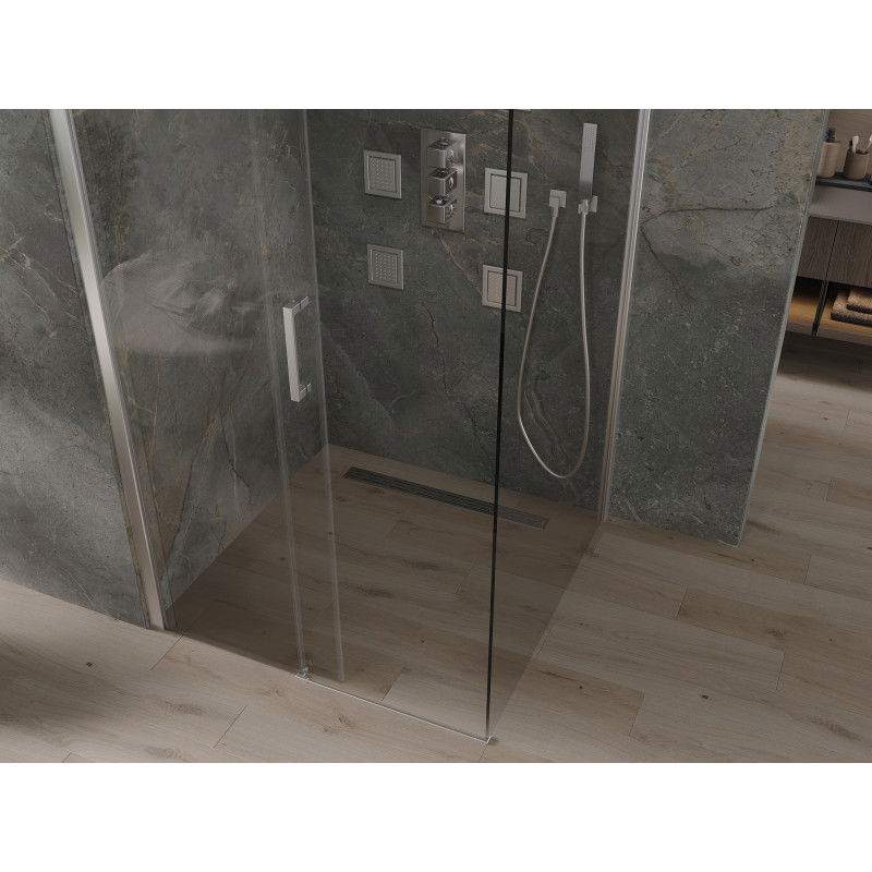 Mexen Omega posuvná sprchová kabína 100 x 100 cm, transparentná, chróm - 825-100-100-01-00