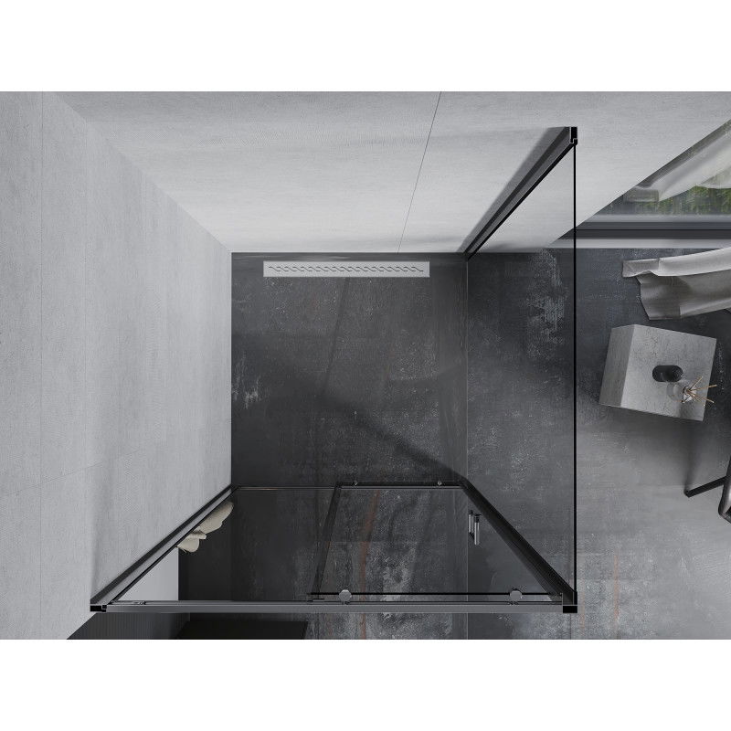 Mexen Apia posuvná sprchová kabína 90 x 90 cm, transparentná, chróm - 840-090-090-01-00