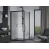 Mexen Apia posuvný sprchovací kút 90 x 90 cm, transparentný, čierny - 840-090-090-70-00