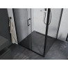 Mexen Apia posuvný sprchovací kút 90 x 90 cm, transparentný, čierny - 840-090-090-70-00