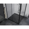 Mexen Apia posuvný sprchovací kút 90 x 90 cm, transparentný, čierny - 840-090-090-70-00