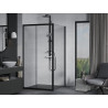 Mexen Apia posuvný sprchovací kút 90 x 90 cm, transparentný, čierny - 840-090-090-70-00