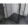 Mexen Apia posuvná sprchová kabína 100 x 100 cm, priehľadná, čierna - 840-100-100-70-00