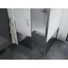 Mexen Apia sprchová kabína, posuvné dvere 100 x 100 cm, pruhy, chrómová - 840-100-100-01-20