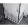 Mexen Apia sprchová kabína, posuvné dvere 90 x 90 cm, pruhy, chrómová + závesný bidet Flat - 840-090-090-01-20-4010