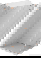 Mexen Lunar sprchová kabína s otvárateľnými dverami ľavá 95 x 80 cm, priehľadná, brúsená meď - 834-095-080-65-00-L