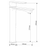 Mexen Royo R40 vanová sada, zlatá - 72213R40-50