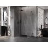 Mexen Lunar sprchovací kút s otváracími dverami ľavý 100 x 70 cm, transparentný, brúsená gun gray - 834-100-070-66-00-L