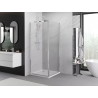 Mexen Exo-B sprchová kabína s otváracími dverami 95 x 95 cm, transparentná, chróm - 817-095-095-01-00