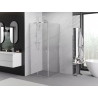 Mexen Exo-S posuvná sprchová kabína 95 x 95 cm, transparentná, chróm - 8151-095-095-01-00
