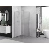 Mexen Exo-S posuvná sprchová kabína 95 x 95 cm, transparentná, chróm - 8151-095-095-01-00
