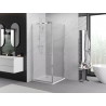 Mexen Exo-S posuvná sprchová kabína 95 x 95 cm, transparentná, chróm - 8151-095-095-01-00