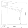 Mexen Royo R62 vaňová súprava, biela- 72203R62-20
