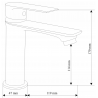 Mexen Royo R40 vaňová súprava, biela- 72203R40-20
