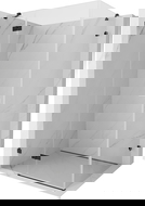 Mexen Lunar sprchová kabína otváracia ľavá 100 x 80 cm, transparentná, čierna - 834-100-080-70-00-L