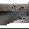 Mexen Lunar sprchový kút s ľavými dverami 90 x 90 cm, priehľadný, čierny - 834-090-090-70-00-L