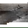 Mexen Lunar sprchový kút, otočné dvere, ľavý, 100 x 90 cm, transparentný, čierny - 834-100-090-70-00-L