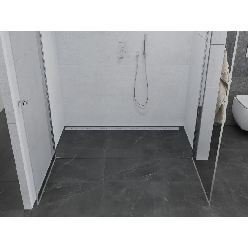 Mexen Pretoria Duo sprchové dvere dvojkrídlové 160 cm, transparentné, chróm - 852-160-000-02-00