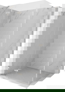 Mexen Lunar sprchová kabína s otváracími dverami ľavá 90 x 80 cm, transparentná, brúsený nikel - 834-090-080-97-00-L