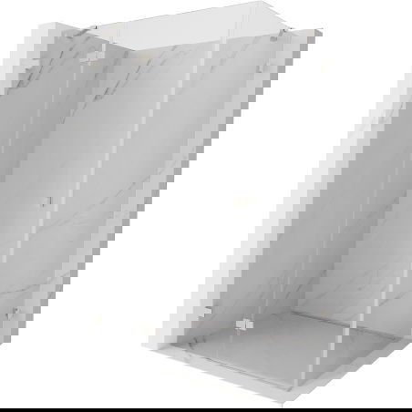 Mexen Lunar sprchovací kút otvárací ľavý 95 x 90 cm, transparentný, brúsený nikel - 834-095-090-97-00-L