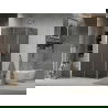 Mexen Lima skladacia sprchová kabína 80 x 90 cm, grafit, chróm - 856-080-090-01-40