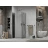 Mexen Lima skladacia sprchová kabína 90 x 90 cm, grafit, chróm - 856-090-090-01-40