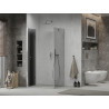 Mexen Lima skladací sprchovací kút 90 x 100 cm, grafit, chróm - 856-090-100-01-40