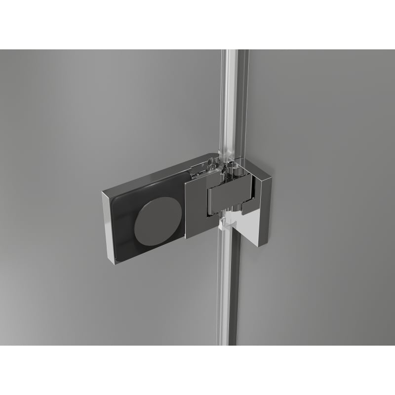 Mexen Lunar-F Duo skladacia sprchová kabína 90 x 90 cm, transparentná, chróm - 836-090L-090P-01-00