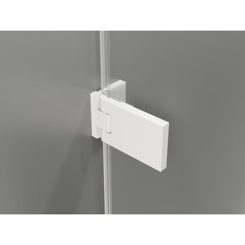 Mexen Lunar-F Duo skladacia sprchová kabína 100 x 90 cm, priehľadná, biela - 836-100L-090P-20-00