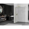 Mexen Kioto sprchová stena Walk-in 110 x 200 cm, transparentná 8 mm, zlatá - 800-110-101-50-00